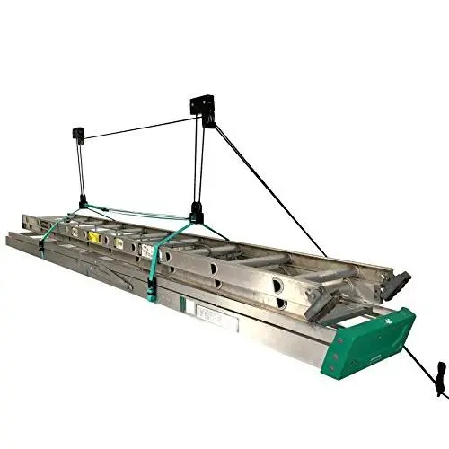 StoreYourBoard Ladder Ceiling Storage Hoist, Hi Lift Home and Garage Pulley Rack, Pro
