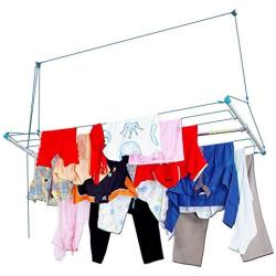 Skylift Ceiling Mounted Cloth Drying Laundry Hanger Stand Rack with Pulley for Pull and Dry Easy Dry Systems 6 Feet X 2 Feet