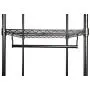 Finnhomy Heavy Duty Wire Shelving Garment Rack for Closet Organizer Portable Clothes Wardrobe Storage with Adjustable Shelves and Hangers,Thicken Steel Tube,Black Finnhomy Heavy Duty Wire Shelving Garment Rack for Closet Organizer Portable Clothes Wardrobe Storage with Adjustable Shelves and Hangers,Thicken Steel Tube,Black