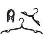 Juvale 24-Pack Portable Foldable Hangers for Clothes, Cruise, and Travel, 16.5 x 1.5 Inches