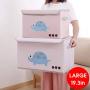 Toy Chest Kids Toy Cube Storage Boxes Large Decorative Storage Bin with Lid for Boys Girls Room