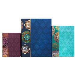 Punch Studio Book Boxes Set, Jewel Tones (43862N)