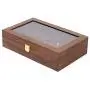 Eapmic Watch Jewelry Boxes Organizer Wooden 6+6 Slots Vintage Storage Case Eapmic Watch Jewelry Boxes Organizer Wooden 6+6 Slots Vintage Storage Case