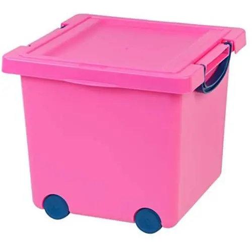 IRIS Toy Storage Box, Pink IRIS Toy Storage Box, Pink