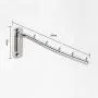 Newdora Folding Wall Mounted Clothes Hanger Rack Hook Laundry Drying Rack Instant Clothes Closet Stainless Steel Clothes Rack Closet Clothes Storage System Support Up To 45 Pounds