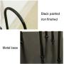 SYHmlxd Clothes Stand Clothes Tree Standard Wooden Hangers Storage Clothes Tree Stacker Stand Cart Smooth Anti-Rust Swivel Casters Iron, Wood (Color : Black)