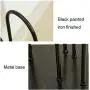 SYHmlxd Clothes Stand Clothes Tree Standard Wooden Hangers Storage Clothes Tree Stacker Stand Cart Smooth Anti-Rust Swivel Casters Iron, Wood (Color : Black)