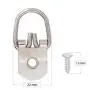 50lb D Ring Picture Hangers | 40 Pieces for Heavy Duty Picture Frames 50lb D Ring Picture Hangers | 40 Pieces for Heavy Duty Picture Frames