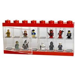 LEGO Minifigure 16 Display Case, Large, Red