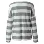 Toimothcn Womens Stripe Pullover Tops Loose Casual Long Sleeve T-Shirt Blouses Toimothcn Womens Stripe Pullover Tops Loose Casual Long Sleeve T-Shirt Blouses
