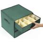 Vencer Green Christmas 41 Ornament Storage(9 Compartments for Big Ornament,32 Compartments for Standard Ornament),VHO-015