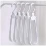 10pcs Creativity Magic Clothes Hanger Stand Broad Shoulders Plastic Fold Organizer