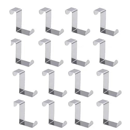 PERTTY 16 Pcs Over The Door Hooks Z Hooks Front Door Hooks,Over The Door Hanger Stainless Steel Organizer for Coat, Towel, Bag, Robe Kitchen Cabinet Clothes Hanger PERTTY 16 Pcs Over The Door Hooks Z Hooks Front Door Hooks,Over The Door Hanger Stainless Steel Organizer for Coat, Towel, Bag, Robe Kitchen Cabinet Clothes Hanger
