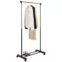 Clothes Rack,Rolling Garment Rack with Wheels,Adjustable Hanging Standing Coat Shelf Clothing Stander Unit Hanger Clothes Organizer Black Clothes Rack,Rolling Garment Rack with Wheels,Adjustable Hanging Standing Coat Shelf Clothing Stander Unit Hanger Clothes Organizer Black