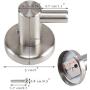 Coat Towel Hook, ETSAMOR Stainless Steel Towel Robe Hook Heavy Duty Wall Mounted Clothes Hanger with Screws for Bathroom Kitchen Laundry Room