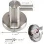 Coat Towel Hook, ETSAMOR Stainless Steel Towel Robe Hook Heavy Duty Wall Mounted Clothes Hanger with Screws for Bathroom Kitchen Laundry Room