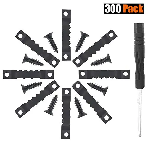 Powlankou 300 Pack Sawtooth Picture Frame Hanging Hangers Double Hole with Screws Powlankou 300 Pack Sawtooth Picture Frame Hanging Hangers Double Hole with Screws