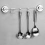 Kitchen Bathroom Towel Clothes Suction Cup Sucker Hanger Holder Rack 6 Hooks No drilling for Kitchen Bathroom