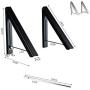 Xinrangxin Aluminum Alloy Home Telescopic Hanger, Wall-Mounted Clothes Drying Rack, Portable Folding Hanger Wardrobe, Compact Ultra-Thin Aluminum Space Storage Cabinet, Easy to Install,Black Xinrangxin Aluminum Alloy Home Telescopic Hanger, Wall-Mounted Clothes Drying Rack, Portable Folding Hanger Wardrobe, Compact Ultra-Thin Aluminum Space Storage Cabinet, Easy to Install,Black
