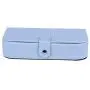 Travel Jewelry Boxes for Women, Portable Organizer Display Storage Case with Snap Closure for Earring Bracelet Ring Necklace, Baby Blue Travel Jewelry Boxes for Women, Portable Organizer Display Storage Case with Snap Closure for Earring Bracelet Ring Necklace, Baby Blue