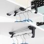 DearAnswer Heavy Duty Retractable Closet Pull Out Rod Wardrobe Clothes Hanger Rail Towel Closet Rail Organizer Rack for Home Bedroom Use, Type 2