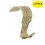 Set of 12 Solid Brass Moulding Picture Hooks Hangers Heavy Duty Rail Hanging Hook Polished Lacquered Finish
