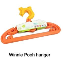 JXSHQS 10 Pcs Clothes Hanger Cute Cartoon Childrens Plastic Clothes Hanger with 360 Rotate Hook Mickey Minnie Style Kid Clothes Rack Clothes Hanger (Color : Winnie Pooh Hanger)