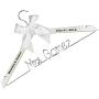 Ivroy Bride Wood Wire Hanger Wedding Dress hanger Wood Custom name and date Laser Engarved cloth hanger