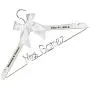 Ivroy Bride Wood Wire Hanger Wedding Dress hanger Wood Custom name and date Laser Engarved cloth hanger