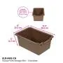ECR4Kids Scoop-Front Storage Bins, Easy-to-Grip Design Storage Cubbies, Kid Friendly and Built to Last, Pairs with ECR4Kids Storage Units, 10-Pack, Chocolate