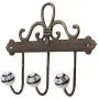 Indianshelf Handmade 1 Artistic Vintage Black Ceramic Floral Clothes Hooks Holders/Key Holder Indianshelf Handmade 1 Artistic Vintage Black Ceramic Floral Clothes Hooks Holders/Key Holder