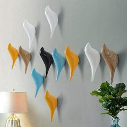 preliked Lovely Bird Shape Clothes Hanger Space Saving Coat Hat Hanger Wall Mounted Hook Home Decor - Yellow