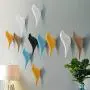 preliked Lovely Bird Shape Clothes Hanger Space Saving Coat Hat Hanger Wall Mounted Hook Home Decor - Yellow