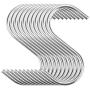 ORYXBOOST 17Packs Adhesive Hook Kitchen Wall Hook- 10Pcs Heavy Duty S Hooks, 5Pcs Coat Hooks, 2Pcs Plastic Adhesive Hooks for Plugs Toothbrush (17PCS - Silver)