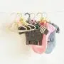 SAASNY Children Kids Pearl Beaded Bowknot Clothes Hangers with Trouser Bar Hangers,（Pack of 15） Black Ideal for Home and Shops