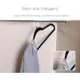Non-Slip Velvet Hangers - Suit Hangers Ultra Thin Space Saving 360 Degree Swivel Hook Strong and Durable Clothes Hangers Hold Up-to 10 Lbs, for Coats, Jackets, Pants, and Dress Clothes (Black, 50)