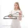 MIZGI Premium Velvet Hangers (Pack of 50) Heavyduty - Non Slip - Clothes Hangers Gray - Copper/Rose Gold Hooks,Space Saving Suit Hangers with Accessory Bar MIZGI Premium Velvet Hangers (Pack of 50) Heavyduty - Non Slip - Clothes Hangers Gray - Copper/Rose Gold Hooks,Space Saving Suit Hangers with Accessory Bar
