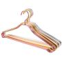 10pcs Random Color Aluminum Alloy Hanger for Clothes Can be Used 20 Years Space Aluminum No Fluorescent Agent Non-Slip hangger in Home Storage