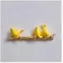 XIAOLI Coat Rack Wall Mounted Coat Rack Birds On Tree Branch Hanger for Coats Hats Keys Towels Clothes Storage Hanger Resin Coat Hook Coat Hook (Color : Yellow, Size : 3 Hook)