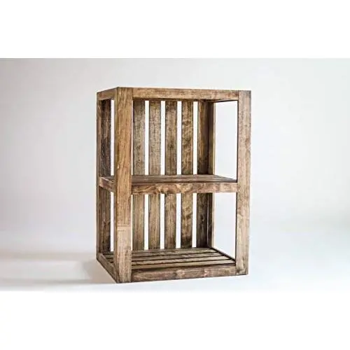 DarlaStudio 66 End Table/Nightstand Wood Crate DarlaStudio 66 End Table/Nightstand Wood Crate