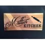 Personalized Kitchen Sign, Reclaimed Cedar 12x5 with Hanger, Rustic Country Elegant Wood Sign, Unique Gift, Housewarming Gift, Anniversary Gift, Birthday Gift, Wedding Gift, Kitchen Decor, Home Decor