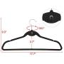 10Pcs Non Slip Velvet Suit Clothes Hangers Wardrobe Home Organizer