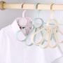 MEIYIN Petal Scarf Hook Frame Multifunctional Clothes Hanger Tie Storage Rack Belt Holes Holder