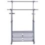 Cypressshop Adjustable Clothes Rack Garment Shelving Unit Hanging Rack Telescopic Rolling Cloth Hanger Storage Shelfs with 4 Drawers Home Furniture Cypressshop Adjustable Clothes Rack Garment Shelving Unit Hanging Rack Telescopic Rolling Cloth Hanger Storage Shelfs with 4 Drawers Home Furniture