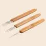 BuZhuYW 3 Pcs Dreadlock Crochet Hook, 0.5mm Dreadlock Crochet Hook for Hair, Crochet Needles for Hair Dreadlock with Bamboo Handle, Premium Metal Dreadlock Crochet Needle(1 Hook, 2 Hooks, 3 Hooks)