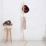Coat Rack, pollyhb Wooden Free-standing Coat Rack for Hats Scarves Clothes and Handbags, Tree Shape Hangers Rack with 9 Hook-painted