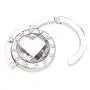 LANYUER Round Foldable Purse Handbag Hanger Hook Holder - Clear