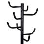 Metal Coat Hat Rack Clothes Hanger Tree Stand Hall Umbrella Holder Hooks Black