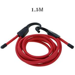 ROWEQPP Car Clothes Hanger Elastic Cothesline Belts Rope Laundry Interior Hanging Rope LW-1610A red 1.5meter(59")