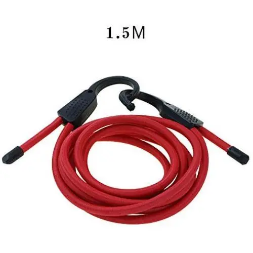 ROWEQPP Car Clothes Hanger Elastic Cothesline Belts Rope Laundry Interior Hanging Rope LW-1610A red 1.5meter(59")